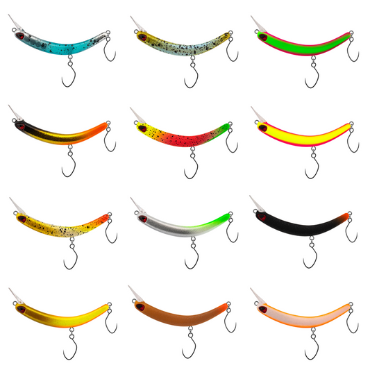 Probaits Tumbling Banana Overhead Lip-Crank 12er SET