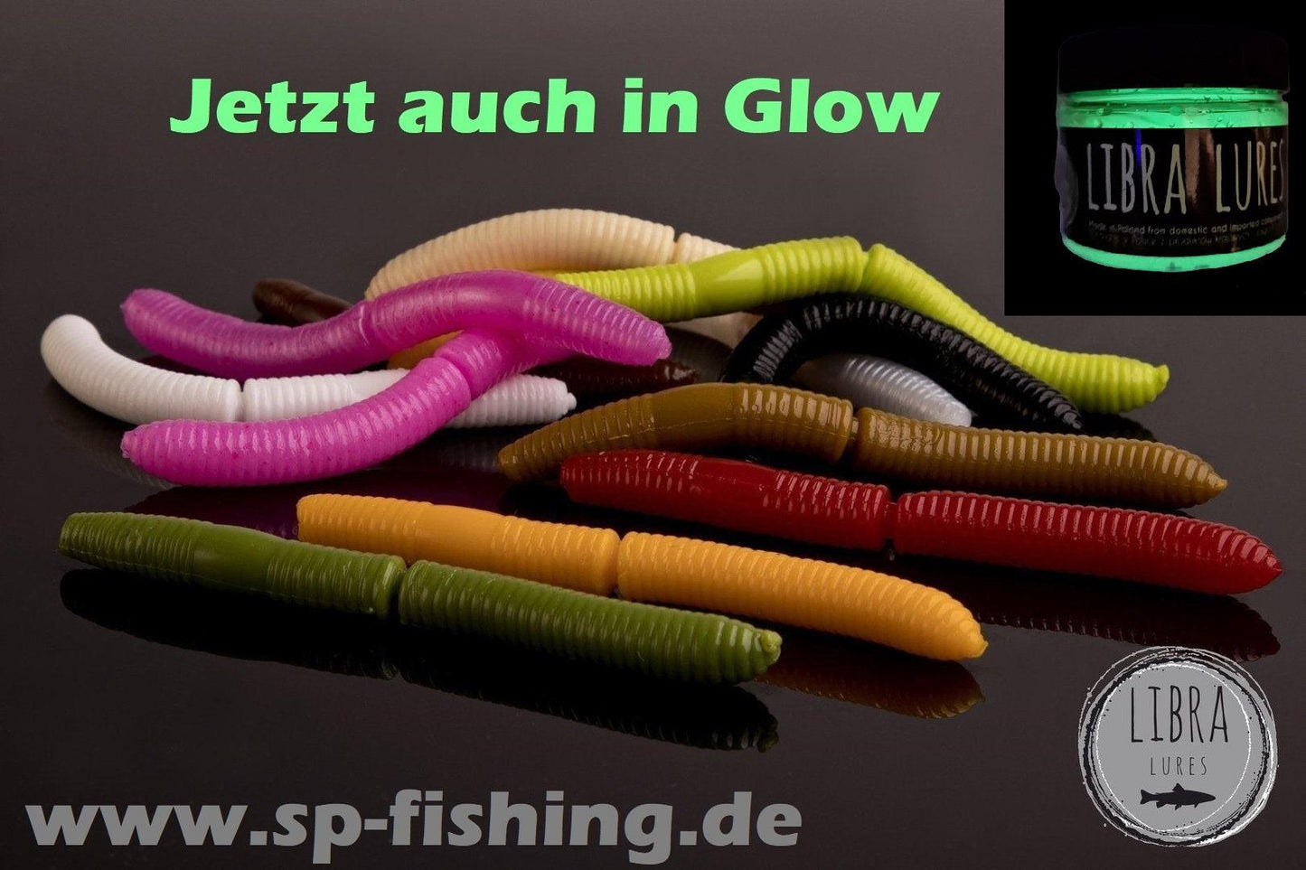 LIBRA LURES FATTY D´WORM 65mm Aroma Käse / Knoblauch / Krill - SP-Fishing