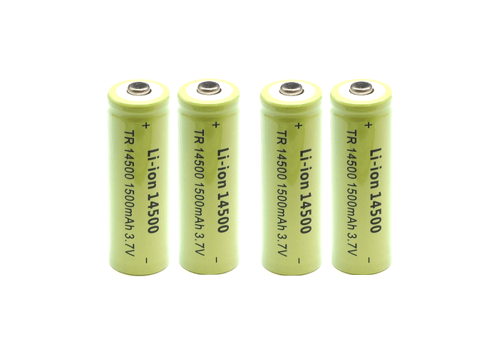 Lithium Ionen Typ 14500 Akku 3,7 V 1500 mAh 14 x 50 mm wie AA + Ladegerät - SP-Fishing