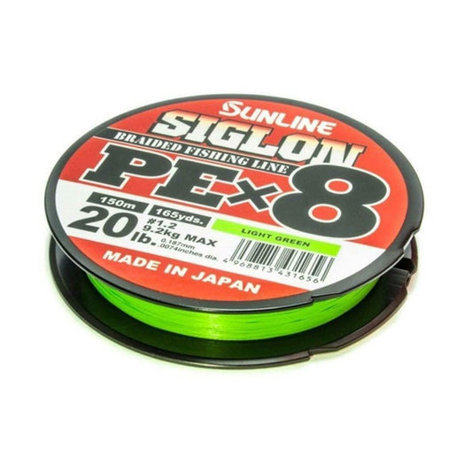 Sunline Siglon PE X8 Japanische geflochtene Schnur Hellgrün - SP-Fishing