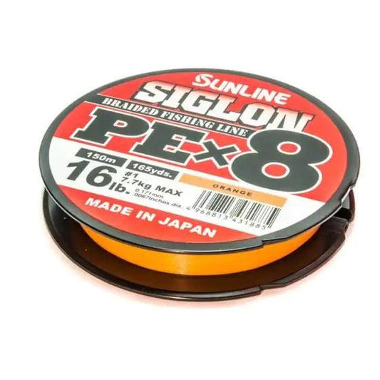 Sunline Siglon PE X8 Japanische geflochtene Schnur Orange - SP-Fishing