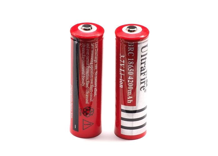 UltraFire 18650 Lithium Ionen Akku BRC 3,7V 4200 mAh + Ladegerät - SP-Fishing