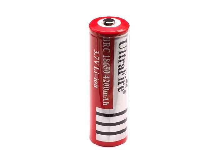 UltraFire 18650 Lithium Ionen Akku BRC 3,7V 4200 mAh + Ladegerät - SP-Fishing