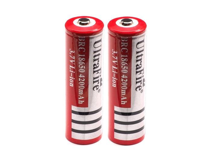 UltraFire 18650 Lithium Ionen Akku BRC 3,7V 4200 mAh + Ladegerät - SP-Fishing