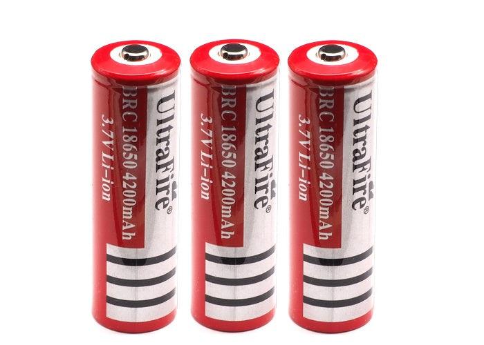 UltraFire 18650 Lithium Ionen Akku BRC 3,7V 4200 mAh + Ladegerät - SP-Fishing